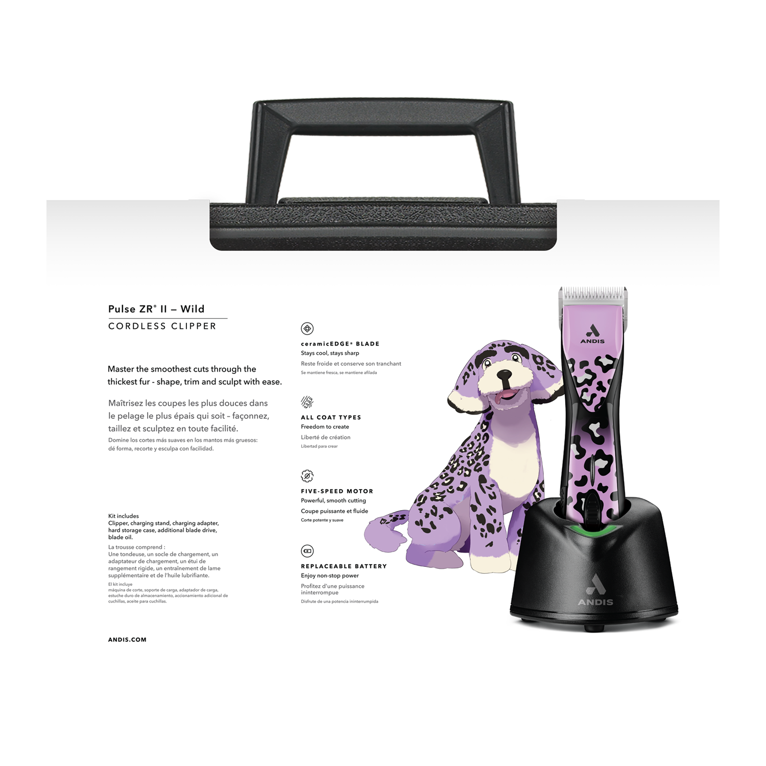 Andis Pulse ZRII Wild Limited Edition Cordless Clipper