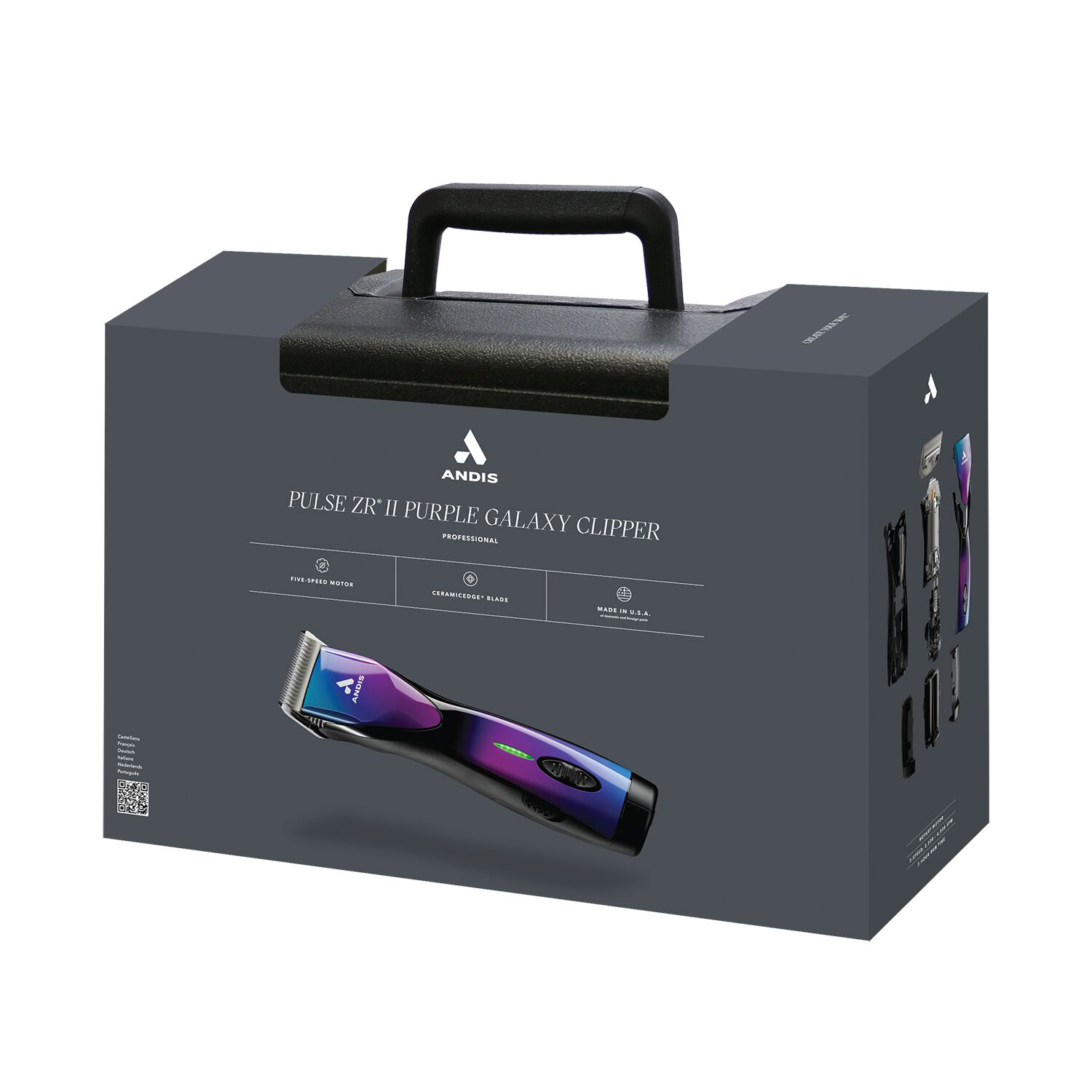 Andis Pulse ZRII Cordless Clipper - Purple Galaxy - Limited Edition